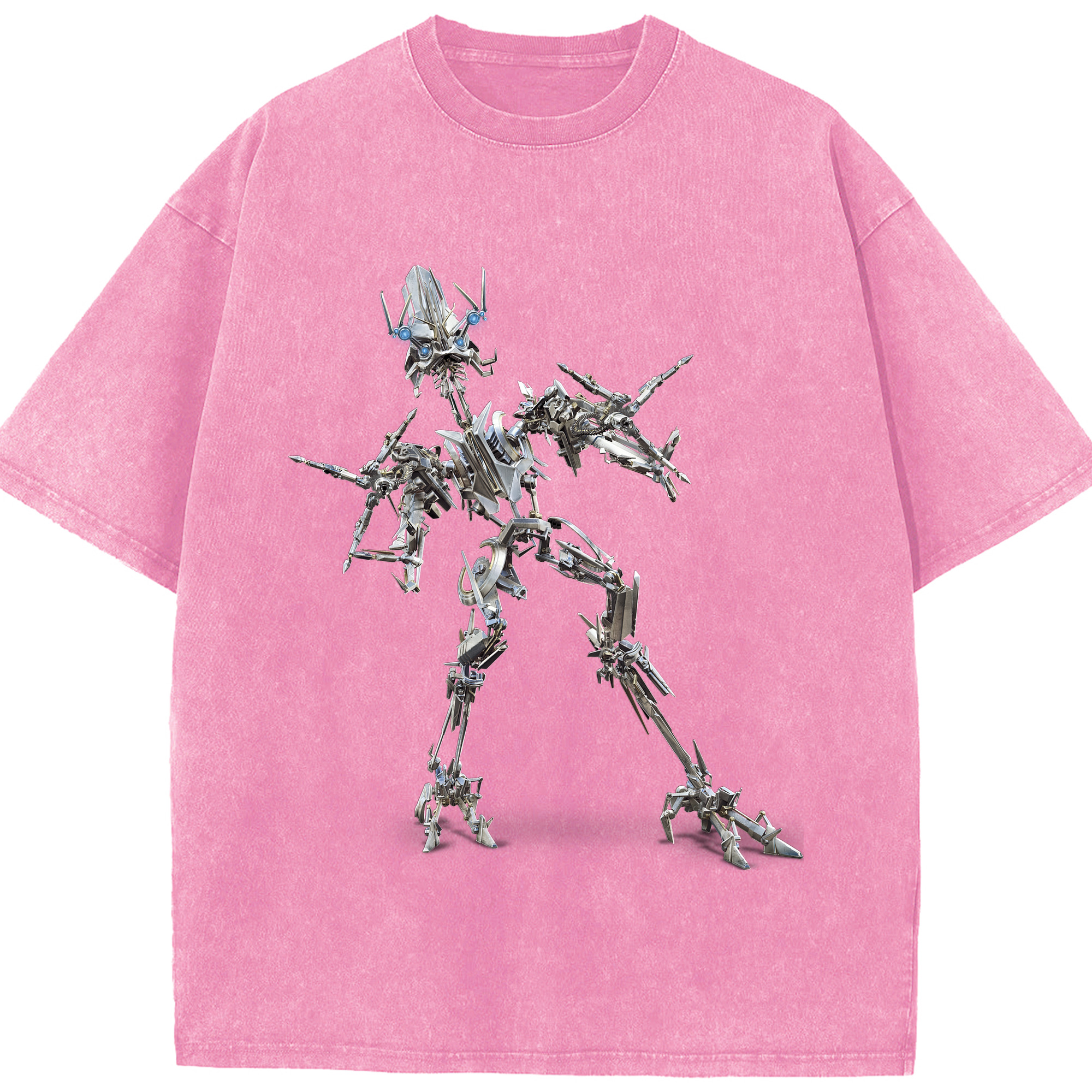 （画像用）  綿100% ヴィンテージ風 半袖Tシャツ（フロントプリント）